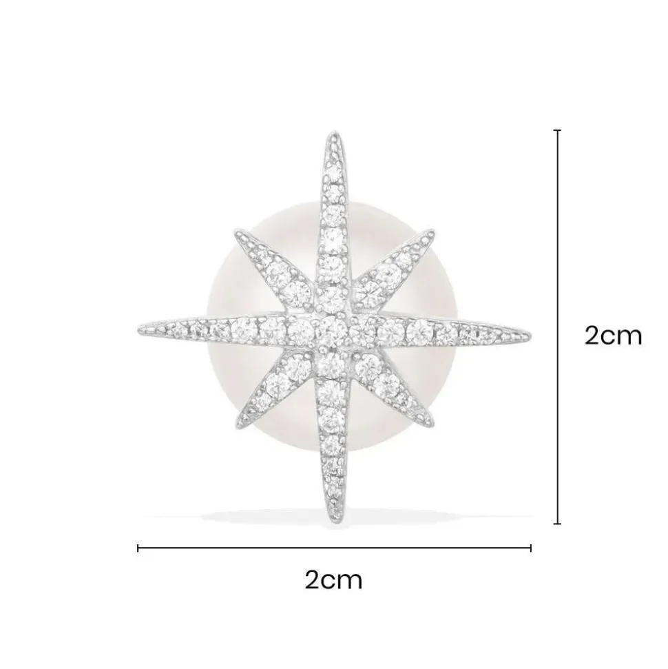 APM Monaco Single Meteorites Earring With Pearl- Earrings