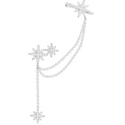 APM Monaco Single Meteorites Statement Earring With Ear Cuff- Earrings