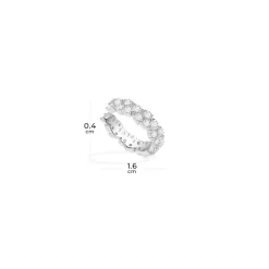 APM Monaco Single Pave Ear Cuff- Earrings