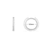 APM Monaco Small 8.5 Mm Paved Hoop Earrings- Earrings