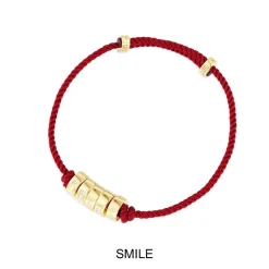 APM Monaco Smile Morse Code Adjustable Nylon Bracelet- Bracelets