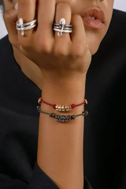 APM Monaco Smile Morse Code Adjustable Nylon Bracelet- Bracelets