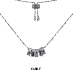 APM Monaco Smile Morse Code Adjustable Necklace- Necklaces