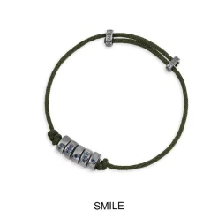 APM Monaco Smile Morse Code Nylon Adjustable Bracelet- Bracelets