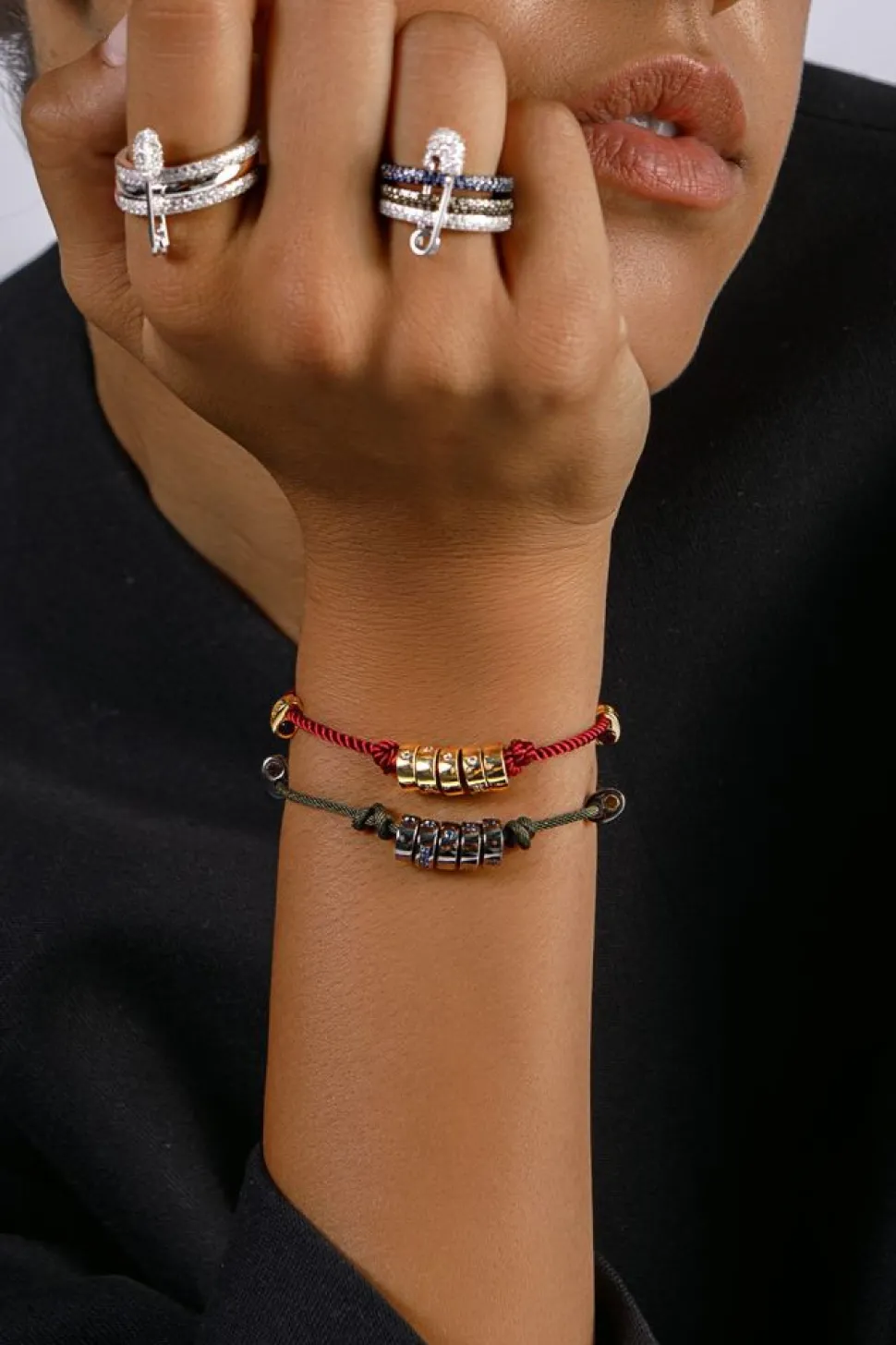 APM Monaco Smile Morse Code Nylon Adjustable Bracelet- Bracelets