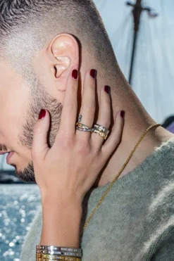 APM Monaco Smile Morse Code Ring- Rings