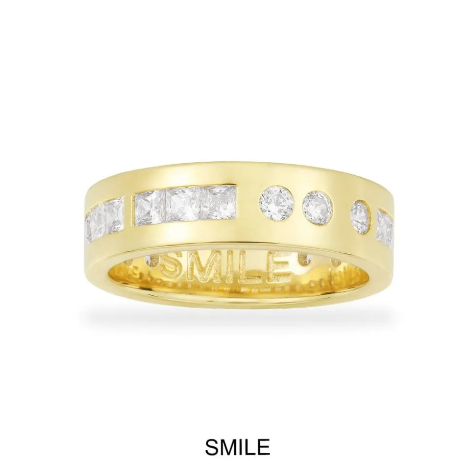 APM Monaco Smile Morse Code Ring- Rings
