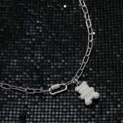 APM Monaco Snow Yummy Bear (Clippable) Chain Necklace- Necklaces