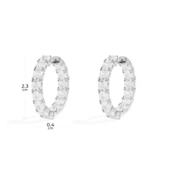 APM Monaco Square Hoop Earrings- Earrings