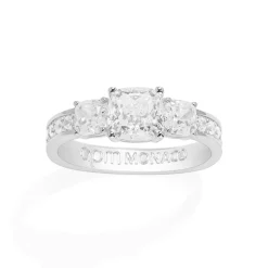 APM Monaco Square Pave Ring- Rings