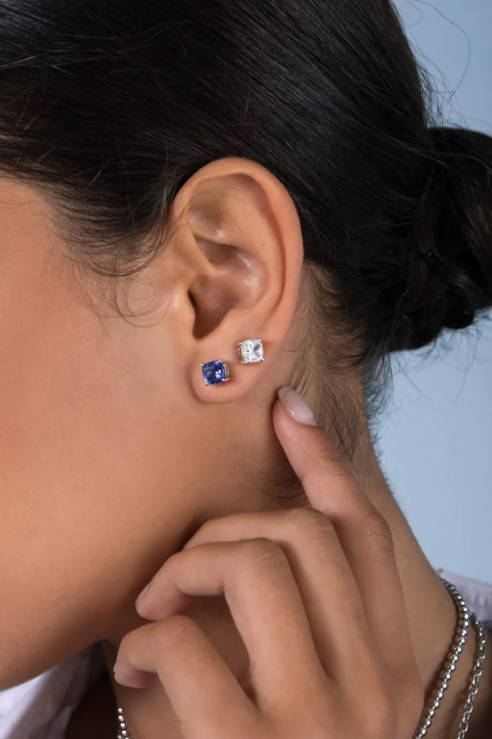 APM Monaco Square Stud Earrings- Earrings
