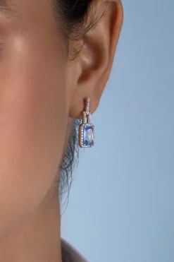 APM Monaco Statement Lagoon Blue Earrings- Earrings