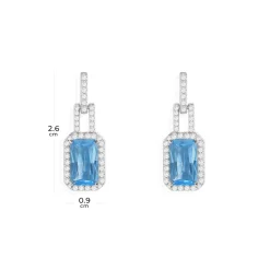 APM Monaco Statement Lagoon Blue Earrings- Earrings