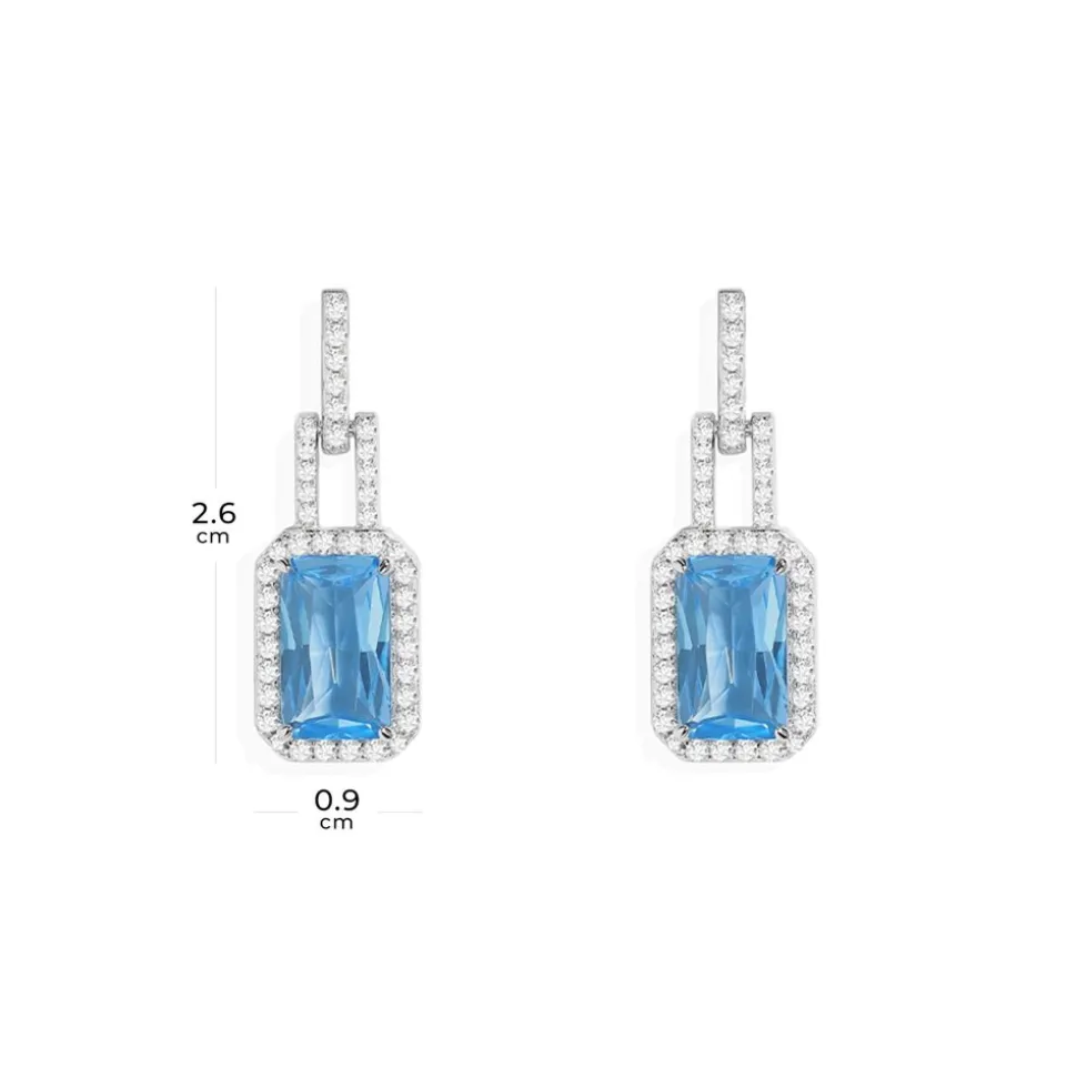 APM Monaco Statement Lagoon Blue Earrings- Earrings