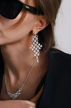 APM Monaco Statement Meteorites & Circles Drop Earrings- Earrings