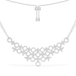 APM Monaco Statement Meteorites & Circles Adjustable Necklace- Necklaces