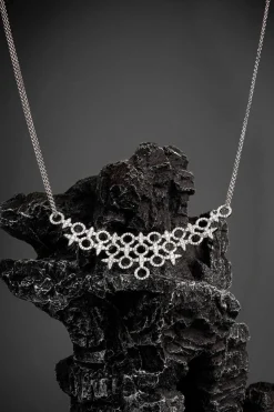 APM Monaco Statement Meteorites & Circles Adjustable Necklace- Necklaces