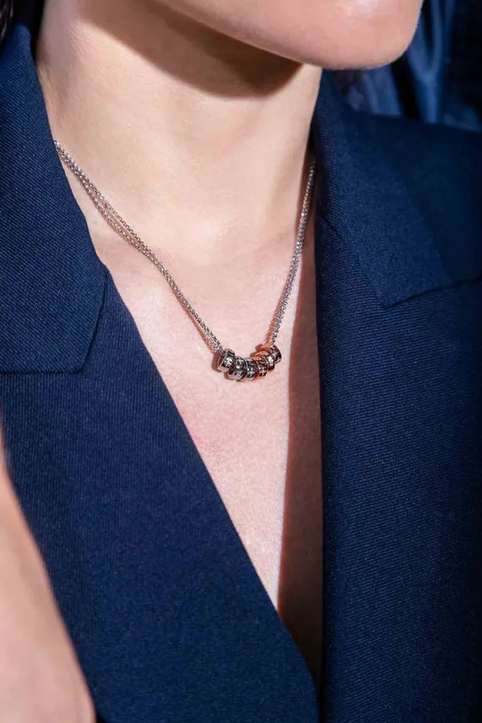 APM Monaco Toi Moi Morse Code Adjustable Necklace- Necklaces