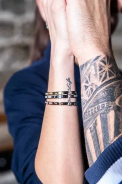 APM Monaco Toi Moi Morse Code Bangle- Bracelets