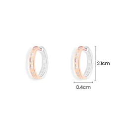 APM Monaco Toi Moi Morse Code Hoop Earrings- Earrings