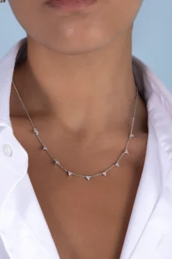 APM Monaco Triangle Adjustable Necklace- Necklaces