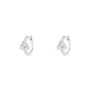 APM Monaco Triangle Pave Hoop Earrings- Earrings