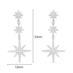 APM Monaco Triple Meteorites Drop Earrings- Earrings