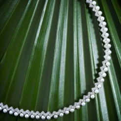 APM Monaco Up And Down Adjustable Necklace With Pearls- Necklaces