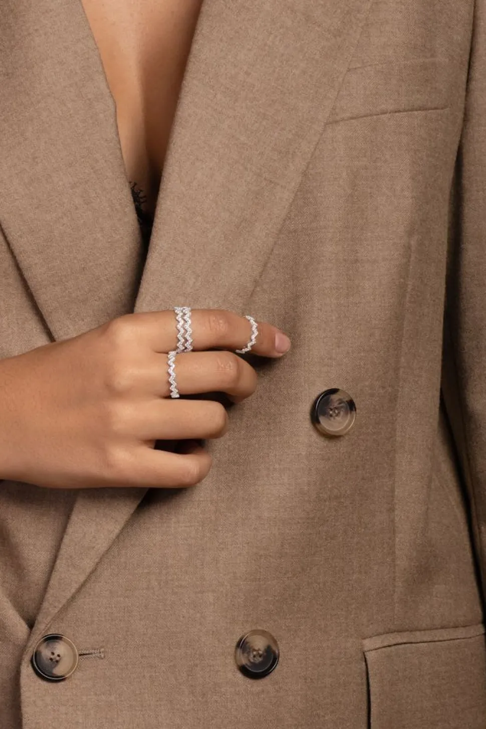 APM Monaco Up And Down Phalanx Ring- Rings
