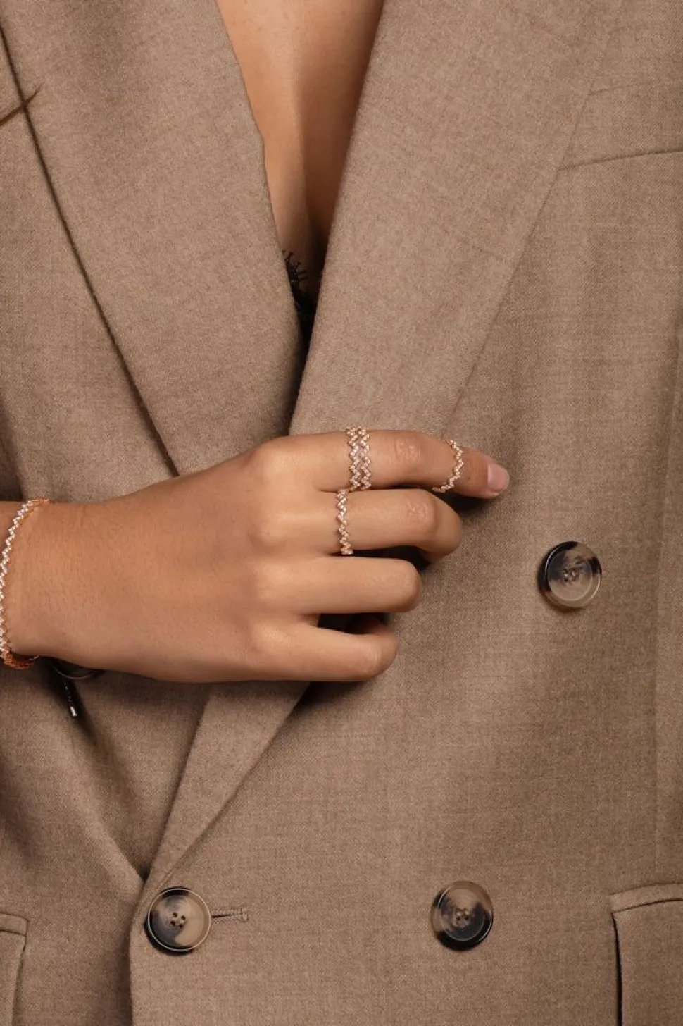 APM Monaco Up And Down Ring- Rings