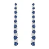 APM Monaco White & Blue Triangle Drop Earrings- Earrings