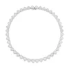APM Monaco White Nacre Heart Choker- Necklaces