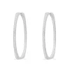 APM Monaco Xl Pave Oval Earrings- Earrings