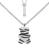 APM Monaco Xl Wild Yummy Bear Adjustable Necklace With Beads- Necklaces