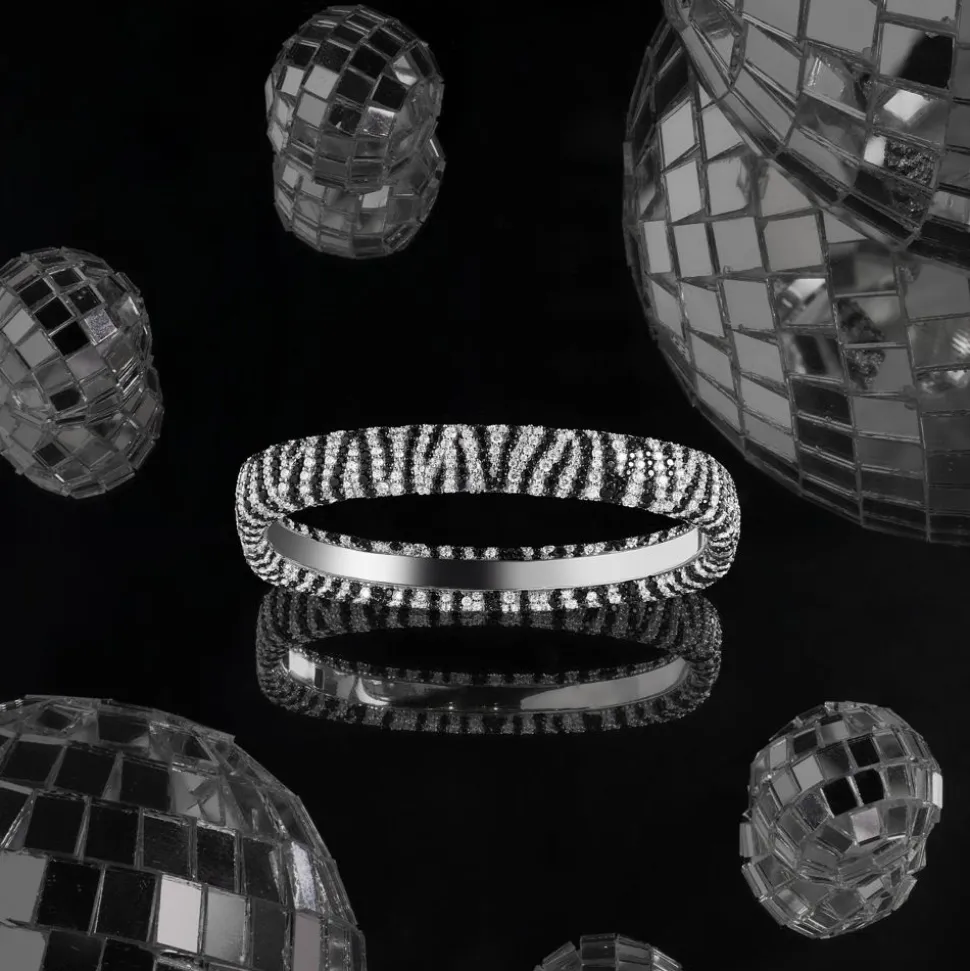 APM Monaco Zebra Bangle- Bracelets